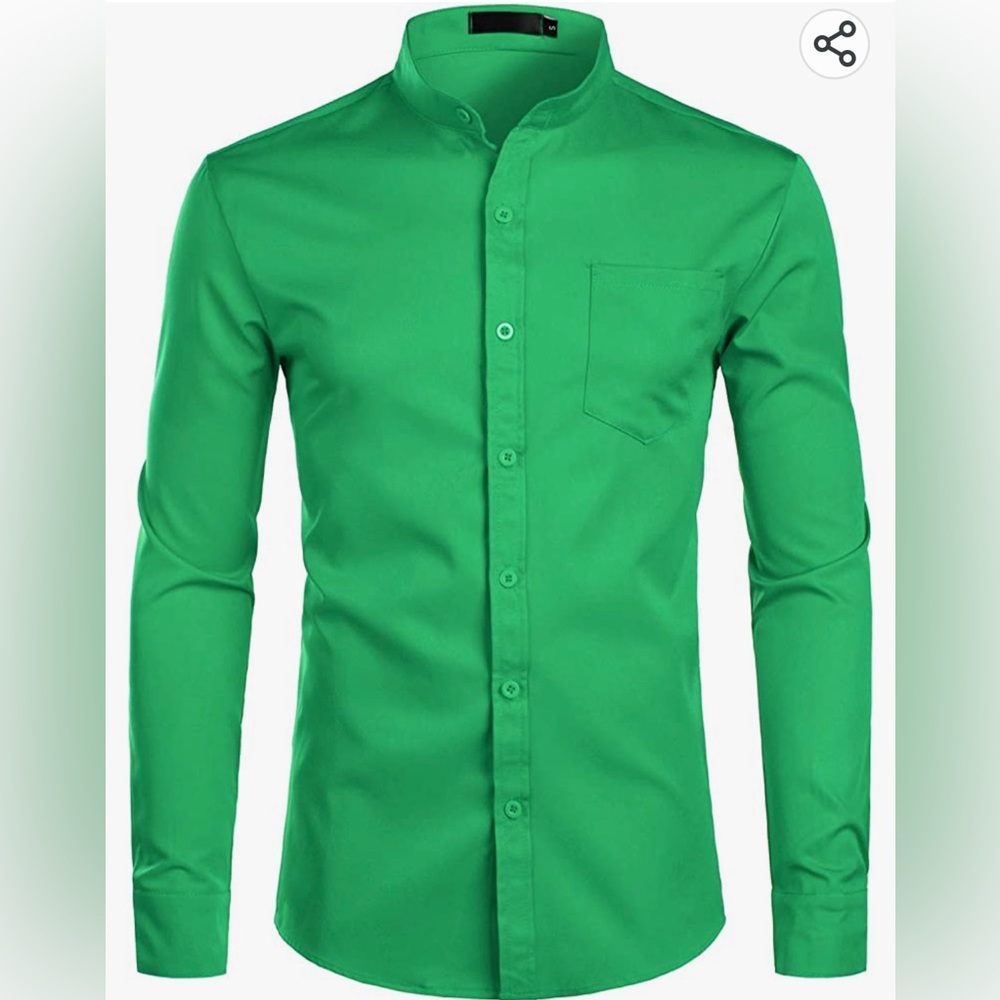 Zeroyaa band collar dress shirt